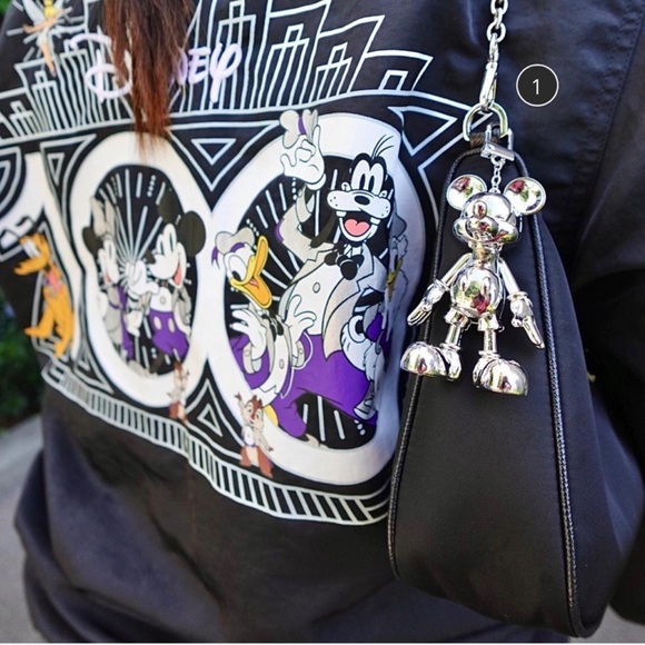 collector’s Minnie Mickey bag charm from BaubleBar in blue polka dot, new no box - Picture 11 of 14